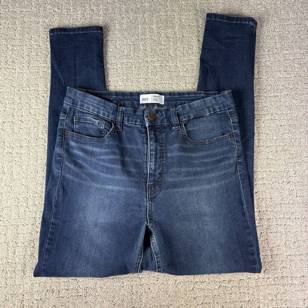 BKE Denim Blue Parker Universal Fit High Rise Skinny Jeans Womens Size 30
